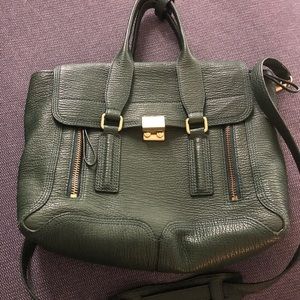 3.1 Philip Lim Medium Pashli Satchel Green